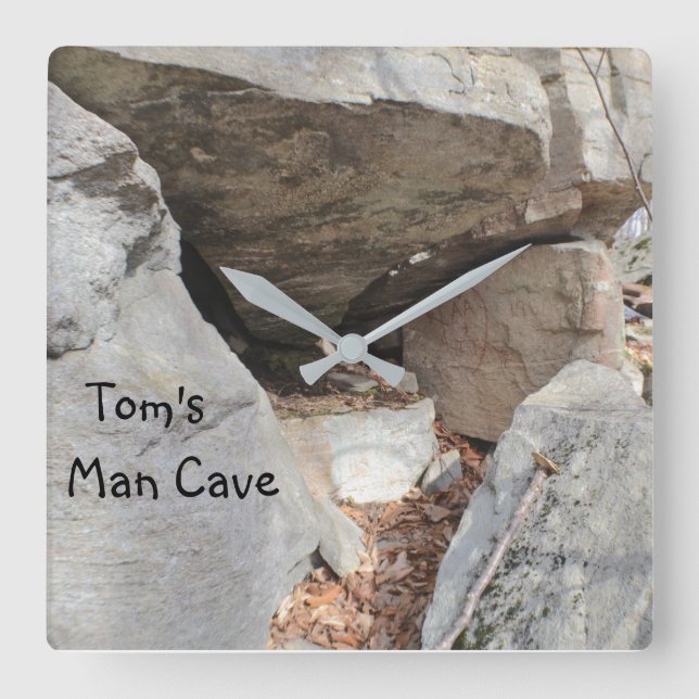 Reloj Cuadrado Real Man Cave (Anverso)