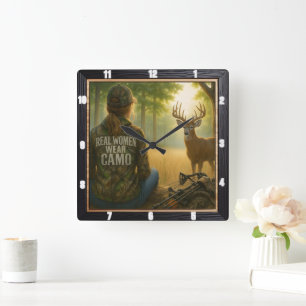 Reloj Cuadrado Real Women Camo Huntress Forest