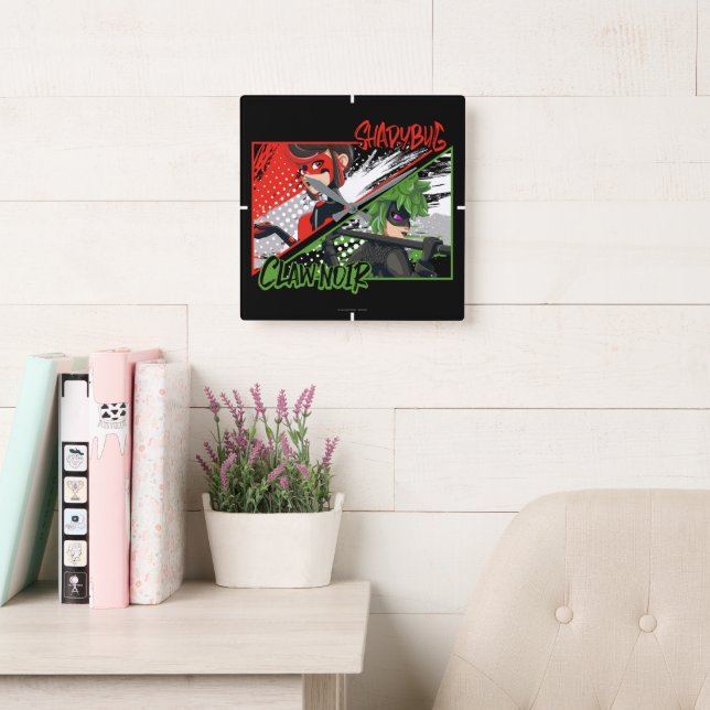 Reloj Cuadrado Reaparición milagrosa de la chicharra y el canto (Sala de lectura)