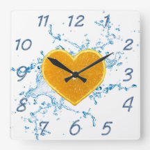 Rebanada de naranja en forma de corazón