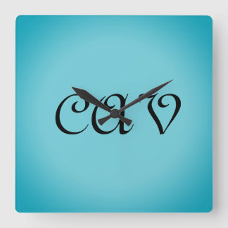 Reloj Cuadrado Recoleta Cornflower Blue