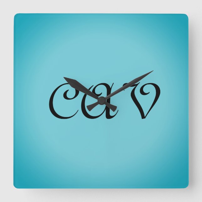 Reloj Cuadrado Recoleta Cornflower Blue (Anverso)