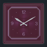 Reloj Cuadrado Red Art Deco<br><div class="desc">Great design. You will love it like others. Be free to use this design for other product or to add your text. Follow me for more. Thank you. Have a nice day.</div>