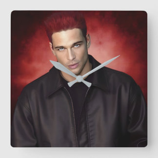 Reloj Cuadrado Red Gravity wall clock