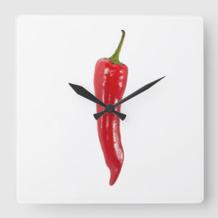 Reloj Cuadrado Red Hot Chili Clock