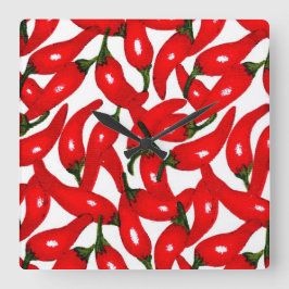 Reloj Cuadrado Red Hottt Chili