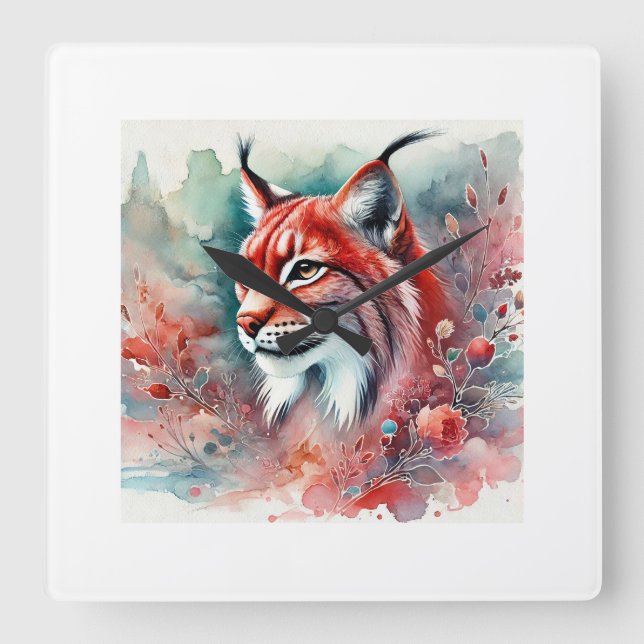 Reloj Cuadrado Red Lynx 010924AREF110 - Watercolor (Anverso)