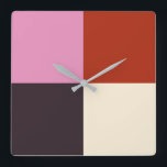 Reloj Cuadrado Red Pink Eggplant Ivory<br><div class="desc">2022-23</div>
