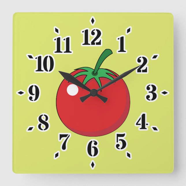 Reloj Cuadrado Red Tomato (Anverso)