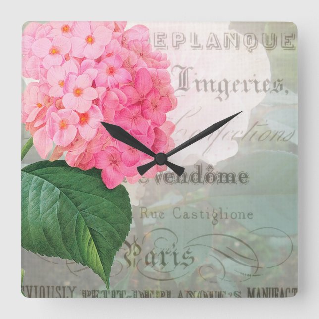 Reloj Cuadrado Redoute Shabby French Accent Clock (Anverso)