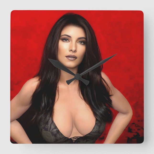 Reloj Cuadrado RedSide wall clock (Anverso)