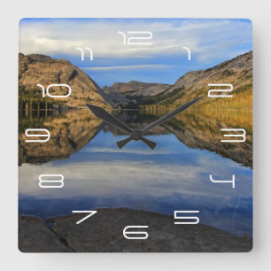 Reloj Cuadrado Reflections on Tenaya Lake