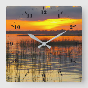 Reloj Cuadrado Reflejo de sol