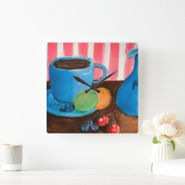 Reloj Cuadrado Refreshments