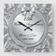 regalo de aniversario de bodas de diamantes y plat