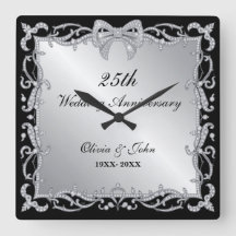 regalo de aniversario de bodas de diamantes y plat