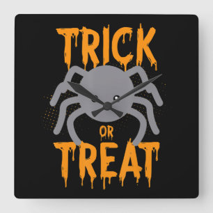 Reloj Cuadrado Regalo de araña Araña - Trick O Trete - Hallowee