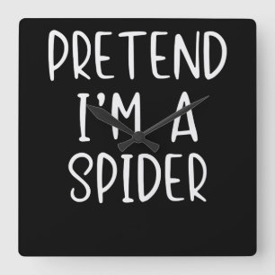 Reloj Cuadrado Regalo de araña Pretender vestuario de araña Hall