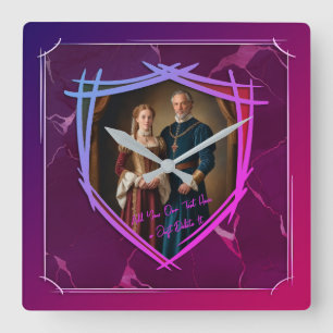 Reloj Cuadrado Regalo de moda antiguo medieval de Knight Coat of 