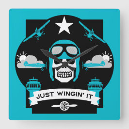 Reloj Cuadrado Regalo De Piloto Privado Y Comercial