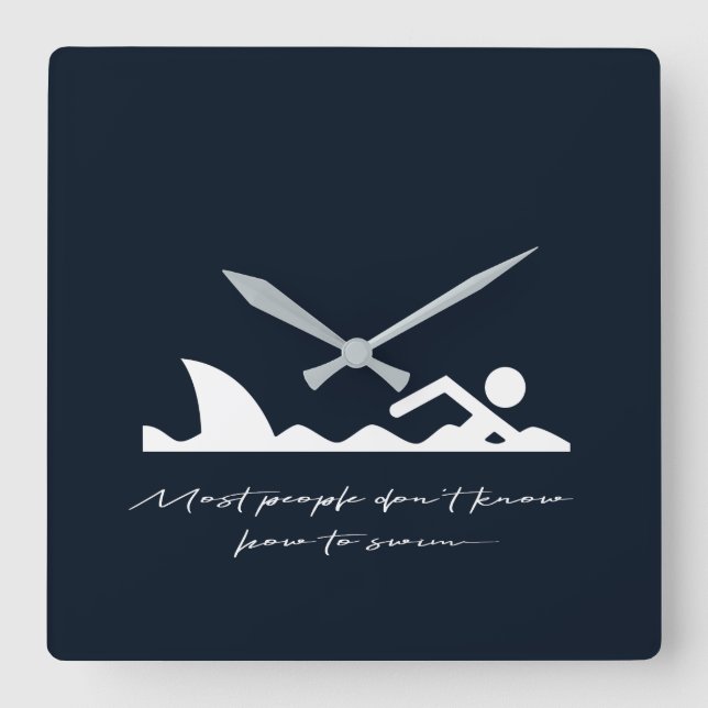 Reloj Cuadrado Regalo divertido del amante del sarcasmo del (Anverso)