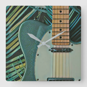 Reloj Cuadrado Regalo para novio guitarrista