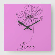 Regalo personalizado de flores de nacimiento de co