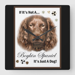 Reloj Cuadrado Regalos de Boykin Spaniel