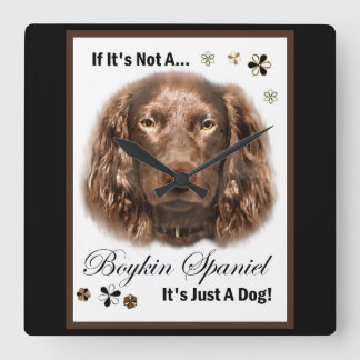 Reloj Cuadrado Regalos de Boykin Spaniel