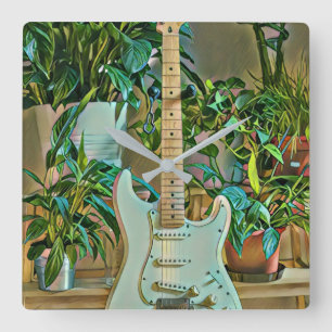 Reloj Cuadrado Regalos de Guitarismo