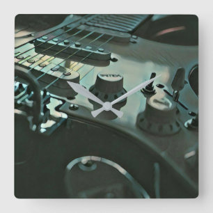 Reloj Cuadrado Regalos de guitarra para novio