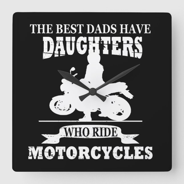 Reloj Cuadrado Regalos diurnos divertidos de los padres (Anverso)