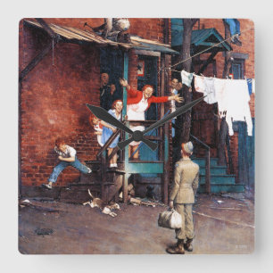 Reloj Cuadrado Regreso a casa