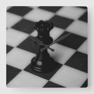 Reloj Cuadrado Reina del ajedrez