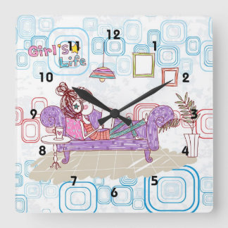 Reloj Cuadrado Relajante