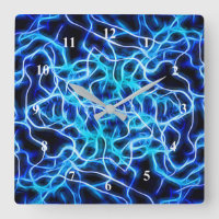 Relámpago de bobina azul neón eléctrico Tesla