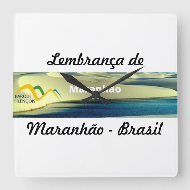 Reloj Cuadrado Relogio lembrança de Maranhão (Anverso)