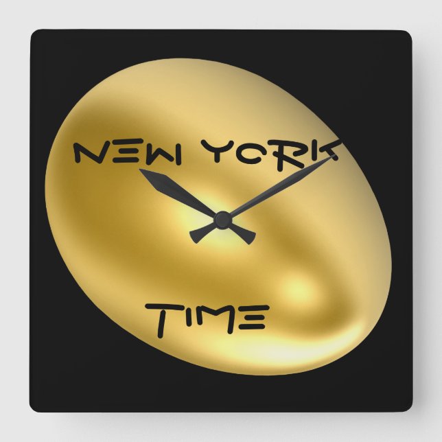 Reloj Cuadrado ¡Reloj de pared de New York City! (Anverso)