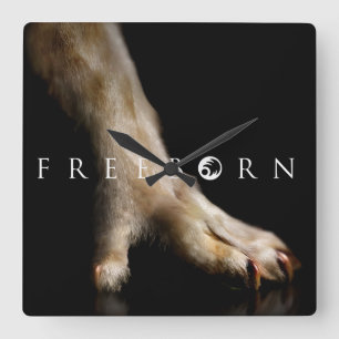 Reloj Cuadrado ¡Reloj Freeborn de la pata!