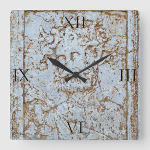 Reloj Cuadrado Reloj: Retrato antiguo de Baco - Numerado
