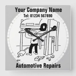 Reloj Cuadrado Reparaciones automotriz