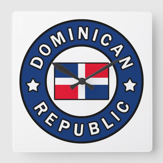 Reloj Cuadrado República Dominicana (Anverso)