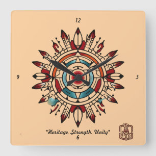 Reloj Cuadrado "Resonancia del corazón"