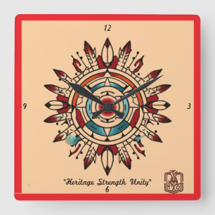 Reloj Cuadrado "Resonancia del corazón"