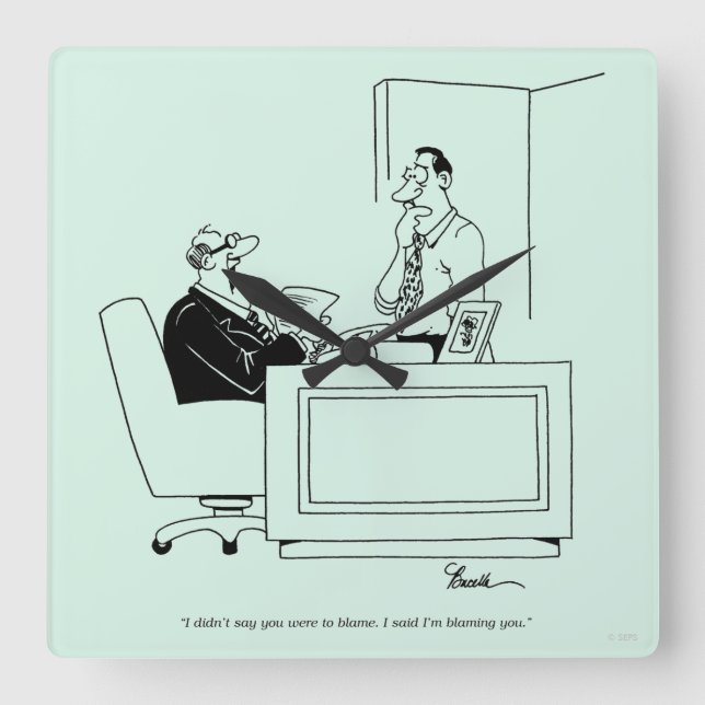 Reloj Cuadrado Responsabilidad de Office (Anverso)