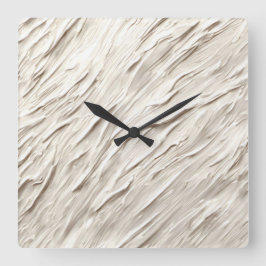 Reloj Cuadrado Resumen de textura de marfil