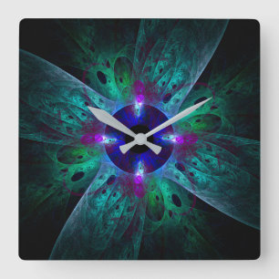 Reloj Cuadrado Resumen ocular Plaza del Arte