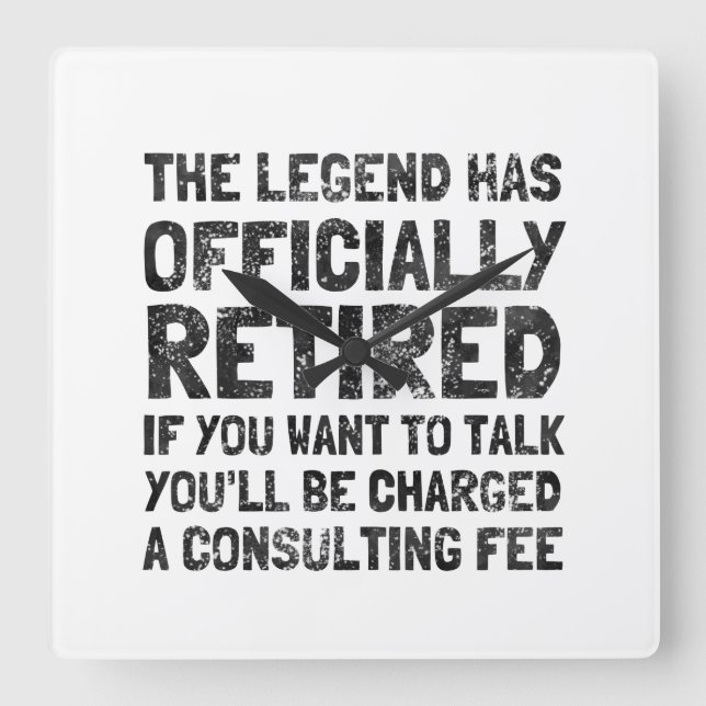 Reloj Cuadrado Retirado 2020 (Anverso)