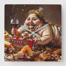 Retrato colorido de "Reina de la decadencia Glutón