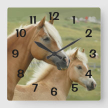 Retrato de madre de caballo y de puerco